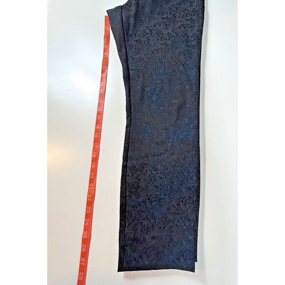 Saks Fifth Avenue Black Label Trouser Ankle Pants Shimmer Size‎ 10 Holiday - Picture 11 of 11